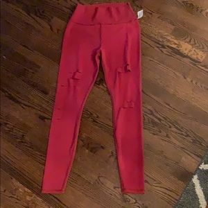 ALO Yoga Pants - NEW alo yoga ripped warrior leggings ALO Yoga Pants - NEW alo yoga ripped warrior leggings